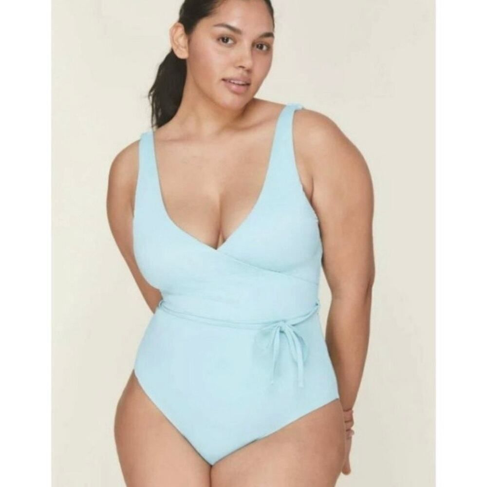NWT Andie Caribbean Blue The Belmar One Piece Swimsuit Size‎ Medium